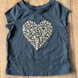 Gold Heart Tshirt